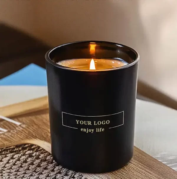 Home Decoration Custom Soy Wax Glass Jar Scented Candle - Giftatbox